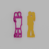 Kissing couple cookie cutter - Standing - Baker's Desire - Cookie cutters, stamps and textures
