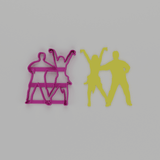 Dancing Couple cookie cutter - Baker's Desire - Cookie cutters, stamps and textures