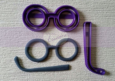 Round Glasses Specs Cookie Cutter - Baker's Desire - Custom cutters made for you!