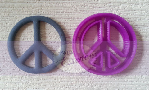 Peace sign cutter - Baker's Desire - Custom cutters made for you!