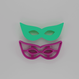 Masquerade Mask #1 cookie cutter - Baker's Desire - Cookie cutters, stamps and textures