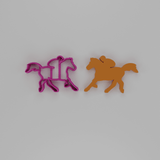 Horse and jockey cookie cutter - Baker's Desire - Cookie cutters, stamps and textures