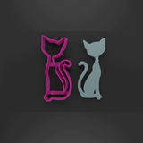 Cat long tail cookie cutter - Baker's Desire - Cookie cutters, stamps and textures