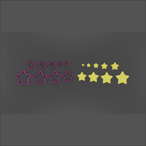 Rounded Stars cookie cutter